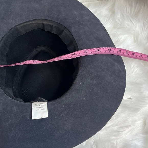 Dusty Blue Wide Brim BohoHat with Braided Band - Picture 8 of 12